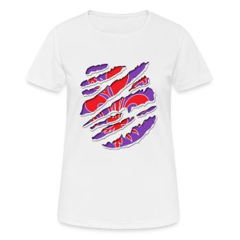 Florenz innen - Frauen T-Shirt atmungsaktiv - Weiß - Vorne - AI Model Female 172 dark (172cm)