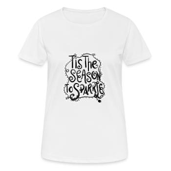 Cadeau de Noël hiver Noël Noël Père Noël - T-shirt respirant Femme - blanc - Devant - AI Model Female 172 dark (172cm)
