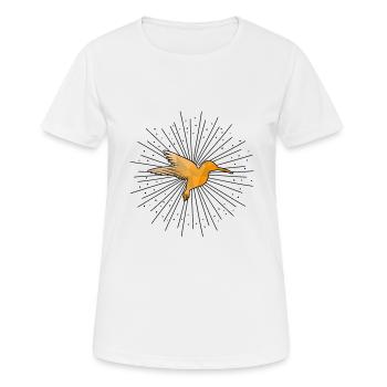 Kolibri Nektar Vogel Tiere Geschenk - Frauen T-Shirt atmungsaktiv - Weiß - Vorne - AI Model Female 172 dark (172cm)