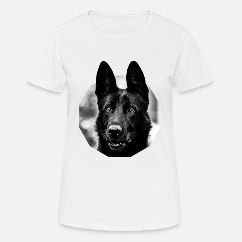 German shepherd - Women's Breathable T-Shirt - white