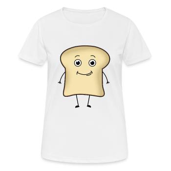Toast Toast Pain Conception De Chemise De Pain - T-shirt respirant Femme - blanc - Devant - AI Model Female 172 dark (172cm)