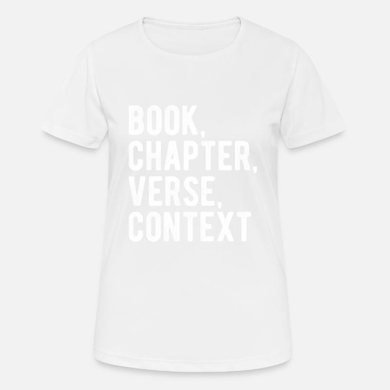 Book chapter verse context T-shirt - Women's Breathable T-Shirt - white