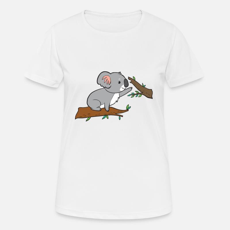Koala - while climbing - Women's Breathable T-Shirt - white