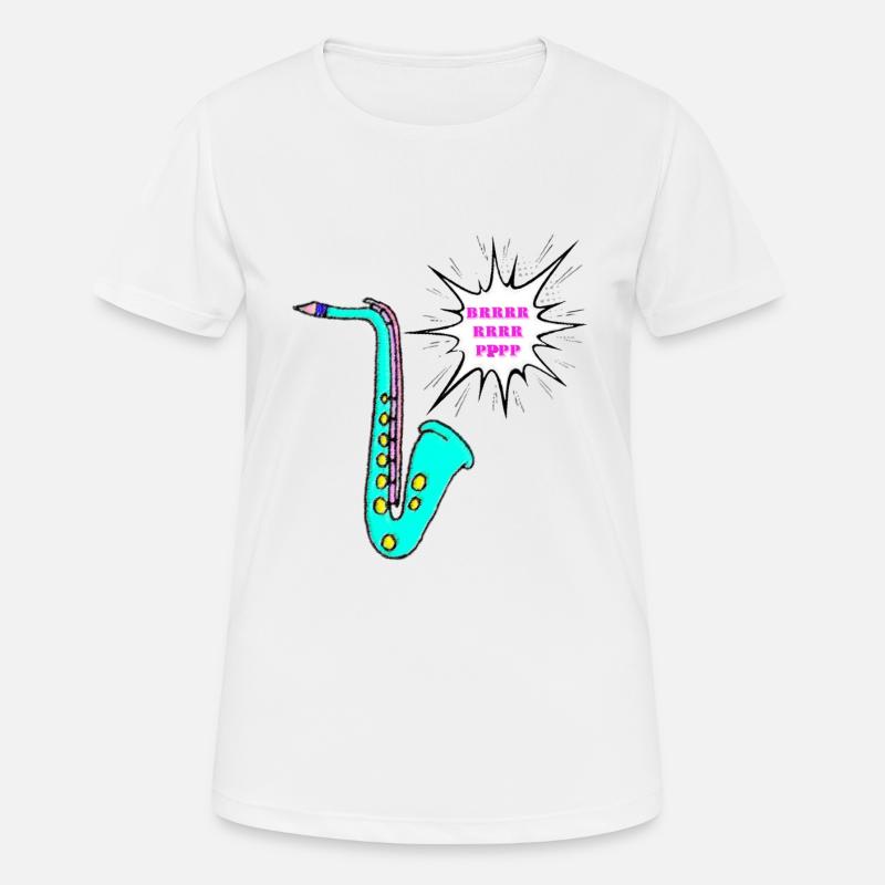 Sax - Women's Breathable T-Shirt - white