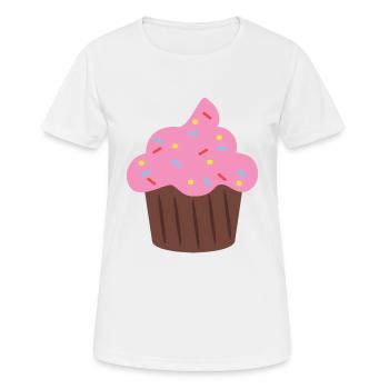 muffin - Women's Breathable T-Shirt - white - Front - AI Model Female 172 dark (172cm)