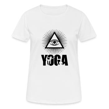 Drittes Auge - Frauen T-Shirt atmungsaktiv - Weiß - Vorne - AI Model Female 172 dark (172cm)