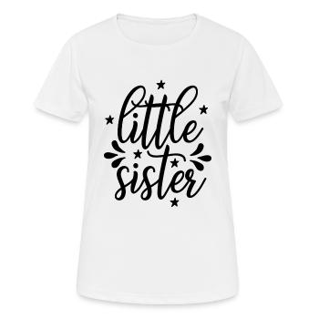 Kleine Schwester - Frauen T-Shirt atmungsaktiv - Weiß - Vorne - AI Model Female 172 dark (172cm)