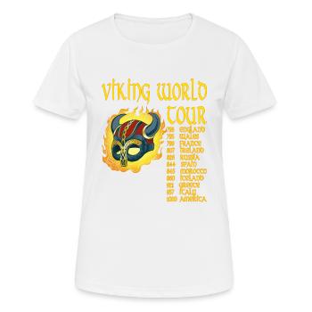 Viking World Tour Vikings Walhalla Odin - T-shirt respirant Femme - blanc - Devant - AI Model Female 172 dark (172cm)