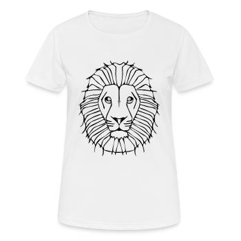 Le lion lion - T-shirt respirant Femme - blanc - Devant - AI Model Female 172 dark (172cm)