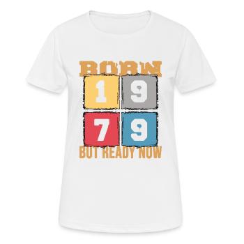 1979 birthday 43 years retro party 43rd anniversary - Women's Breathable T-Shirt - white - Front - AI Model Female 172 dark (172cm)