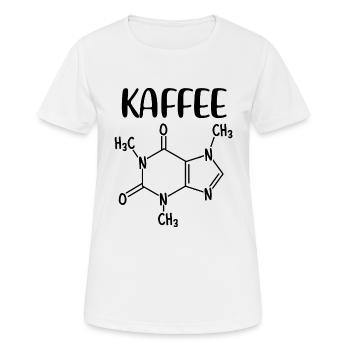 Coffein Kaffee Chemische Formel Kaffee Tasse - Frauen T-Shirt atmungsaktiv - Weiß - Vorne - AI Model Female 172 dark (172cm)