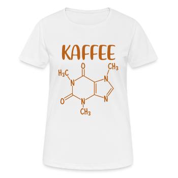 Coffein Kaffee Chemische Formel Kaffee Tasse - Frauen T-Shirt atmungsaktiv - Weiß - Vorne - AI Model Female 172 dark (172cm)