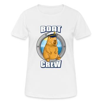 Boat Crew - Women's Breathable T-Shirt - white - Front - AI Model Female 172 dark (172cm)