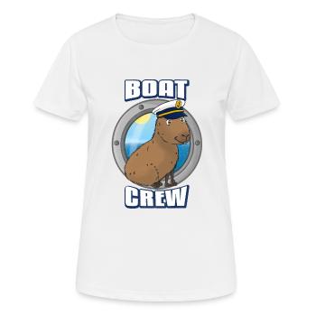 Boat Crew - Women's Breathable T-Shirt - white - Front - AI Model Female 172 dark (172cm)