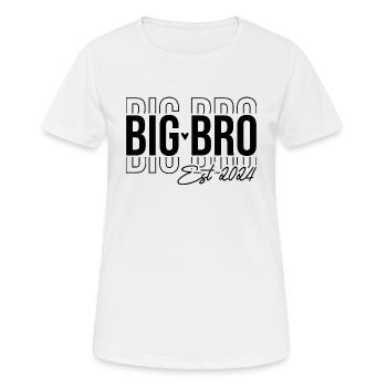 Big Bro Est 2024 Cadeau Big Brother - T-shirt respirant Femme - blanc - Devant - AI Model Female 172 dark (172cm)