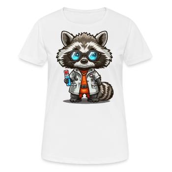 Schurken-Forscher - Frauen T-Shirt atmungsaktiv - Weiß - Vorne - AI Model Female 172 dark (172cm)