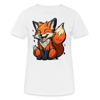 Schlau wie ein Fuchs - Frauen T-Shirt atmungsaktiv - Weiß - Vorne - AI Model Female 172 dark (172cm)