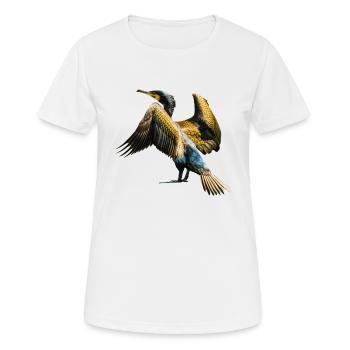 cormorant cormorant voegel birds animal animals - Women's Breathable T-Shirt - white - Front - AI Model Female 172 dark (172cm)