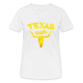 Texas Bull Skeleton - T-shirt respirant Femme - blanc - Devant - AI Model Female 172 dark (172cm)