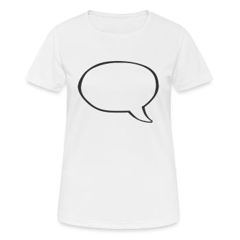 Ballon - T-shirt respirant Femme - blanc - Devant - AI Model Female 172 dark (172cm)