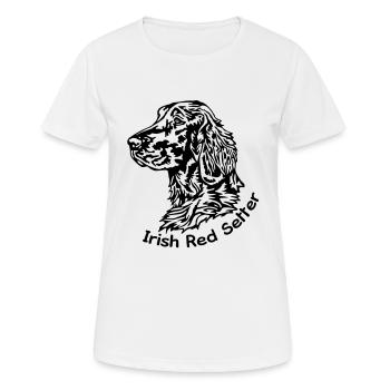 277 irish Red Setter - Frauen T-Shirt atmungsaktiv - Weiß - Vorne - AI Model Female 172 dark (172cm)