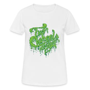 TWD Schlamm - Frauen T-Shirt atmungsaktiv - Weiß - Vorne - AI Model Female 172 dark (172cm)