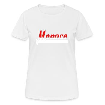 Monaco - T-shirt respirant Femme - blanc - Devant - AI Model Female 172 dark (172cm)