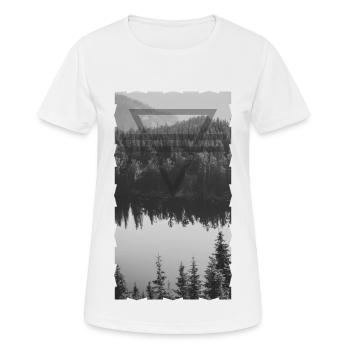 Forêt - T-shirt respirant Femme - blanc - Devant - AI Model Female 172 dark (172cm)