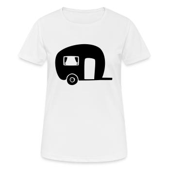 Caravane Camping Camping Camping - T-shirt respirant Femme - blanc - Devant - AI Model Female 172 dark (172cm)
