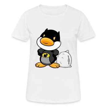 Bettmann duck, super hero, duck, tired! -Love tea - Women's Breathable T-Shirt - white - Front - AI Model Female 172 dark (172cm)