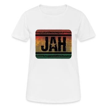 Jah Reggae - T-shirt respirant Femme - blanc - Devant - AI Model Female 172 dark (172cm)