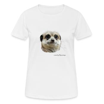 suricates - T-shirt respirant Femme - blanc - Devant - AI Model Female 172 dark (172cm)