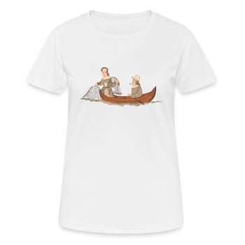 Pêcheur de Gävle - T-shirt respirant Femme - blanc - Devant - AI Model Female 172 dark (172cm)