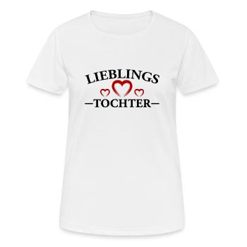 Lieblingstochter - Frauen T-Shirt atmungsaktiv - Weiß - Vorne - AI Model Female 172 dark (172cm)