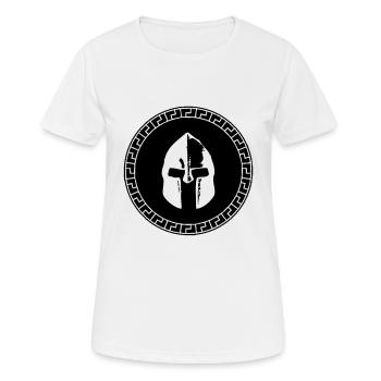 spartan - Frauen T-Shirt atmungsaktiv - Weiß - Vorne - AI Model Female 172 dark (172cm)