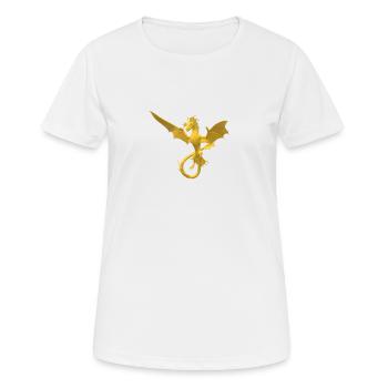Dragon - Frauen T-Shirt atmungsaktiv - Weiß - Vorne - AI Model Female 172 dark (172cm)