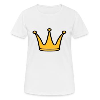 Couronne - T-shirt respirant Femme - blanc - Devant - AI Model Female 172 dark (172cm)