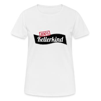 Kellerkind 100% Informatik Student Geschenk - Frauen T-Shirt atmungsaktiv - Weiß - Vorne - AI Model Female 172 dark (172cm)