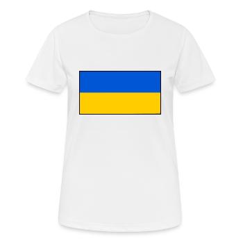 Ukraine - T-shirt respirant Femme - blanc - Devant - AI Model Female 172 dark (172cm)