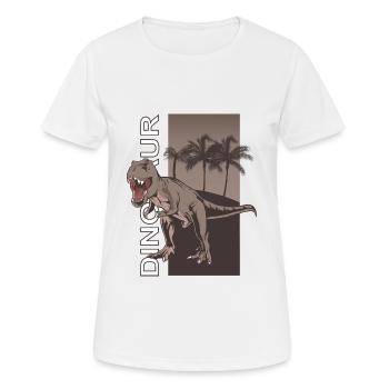 Dino Dinosaurs Dinosaur - Frauen T-Shirt atmungsaktiv - Weiß - Vorne - AI Model Female 172 dark (172cm)