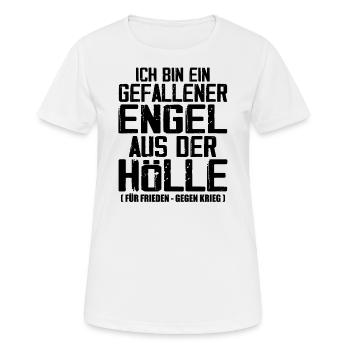Gefallener Engel aus der Hölle - Frauen T-Shirt atmungsaktiv - Weiß - Vorne - AI Model Female 172 dark (172cm)
