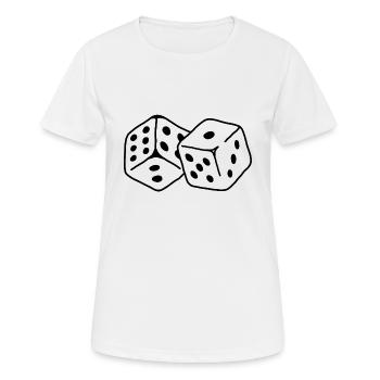 cube - Women's Breathable T-Shirt - white - Front - AI Model Female 172 dark (172cm)