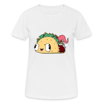 Taco - Frauen T-Shirt atmungsaktiv - Weiß - Vorne - AI Model Female 172 dark (172cm)