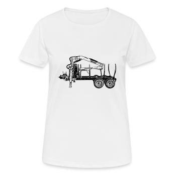 forwarder - Women's Breathable T-Shirt - white - Front - AI Model Female 172 dark (172cm)