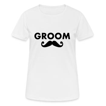 Groom - T-shirt respirant Femme - blanc - Devant - AI Model Female 172 dark (172cm)