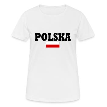 Polska - T-shirt respirant Femme - blanc - Devant - AI Model Female 172 dark (172cm)