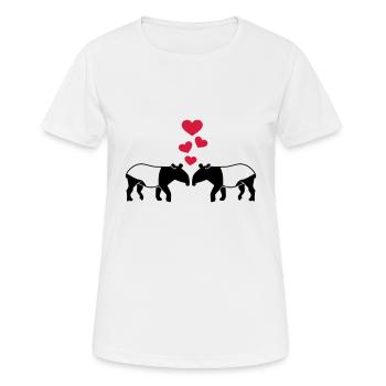 Tapir - T-shirt respirant Femme - blanc - Devant - AI Model Female 172 dark (172cm)