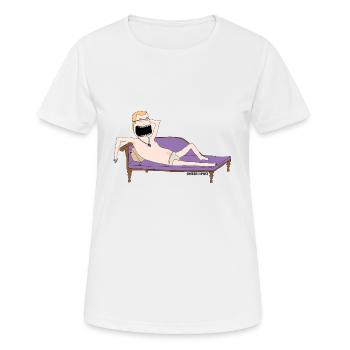 ziehen mich wie titanic - Frauen T-Shirt atmungsaktiv - Weiß - Vorne - AI Model Female 172 dark (172cm)