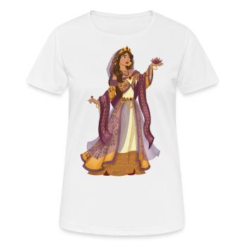 Reine Arabe Contes de Fées Fantaisie - T-shirt respirant Femme - blanc - Devant - AI Model Female 172 dark (172cm)