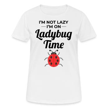 Marienkäfer Insektensammler Entomologie Entomologe - Frauen T-Shirt atmungsaktiv - Weiß - Vorne - AI Model Female 172 dark (172cm)